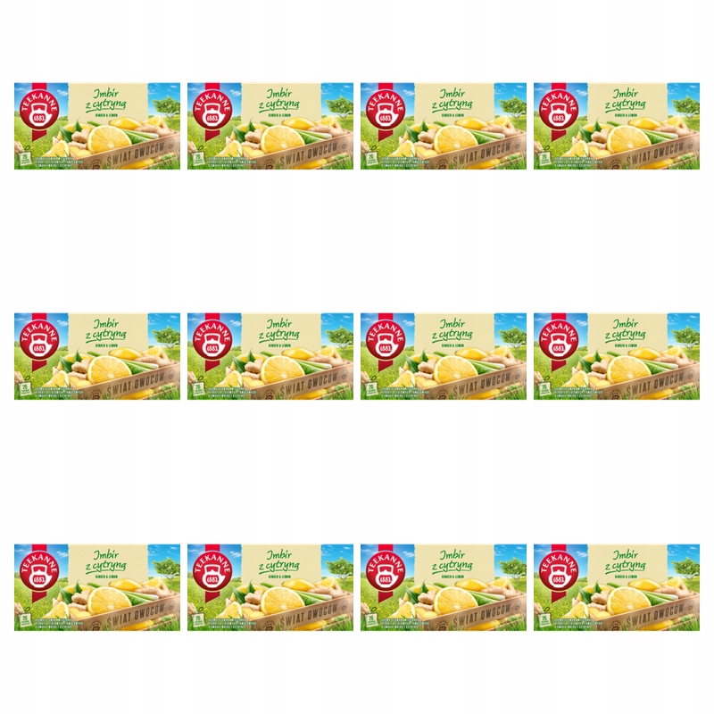 Ovocno-bylinný čaj Teekanne Zázvor s citronem, 20 sáčků X12