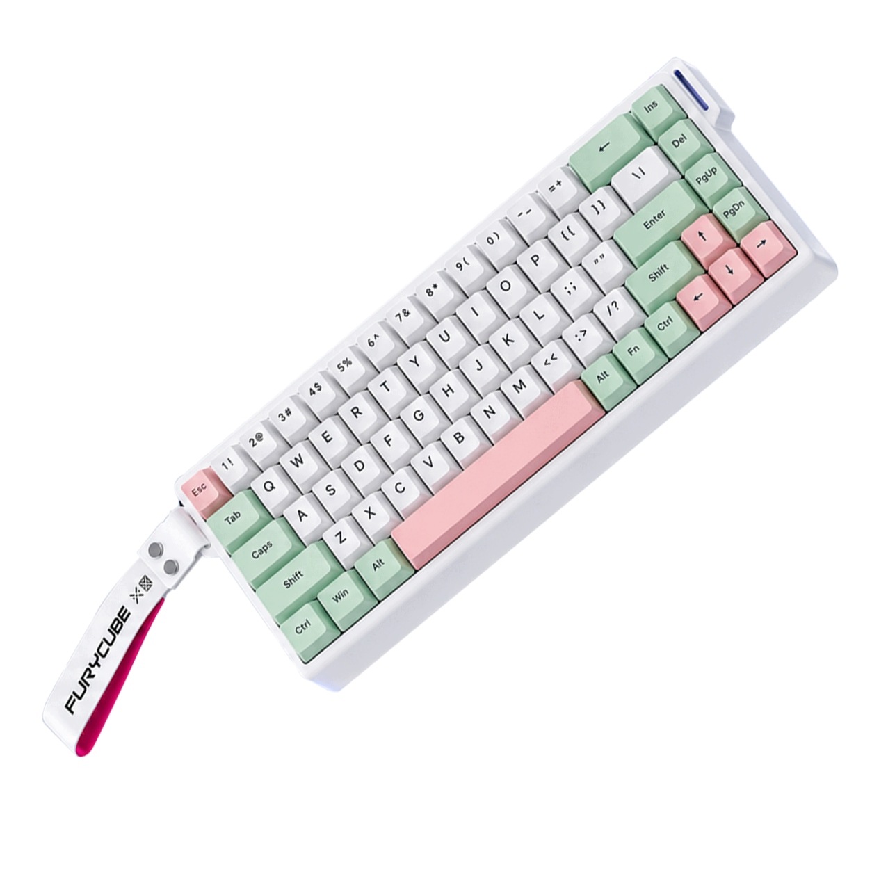 Tichá bezdrátová herní membránová klávesnice Teefy TF68S Bt Usb Type-C