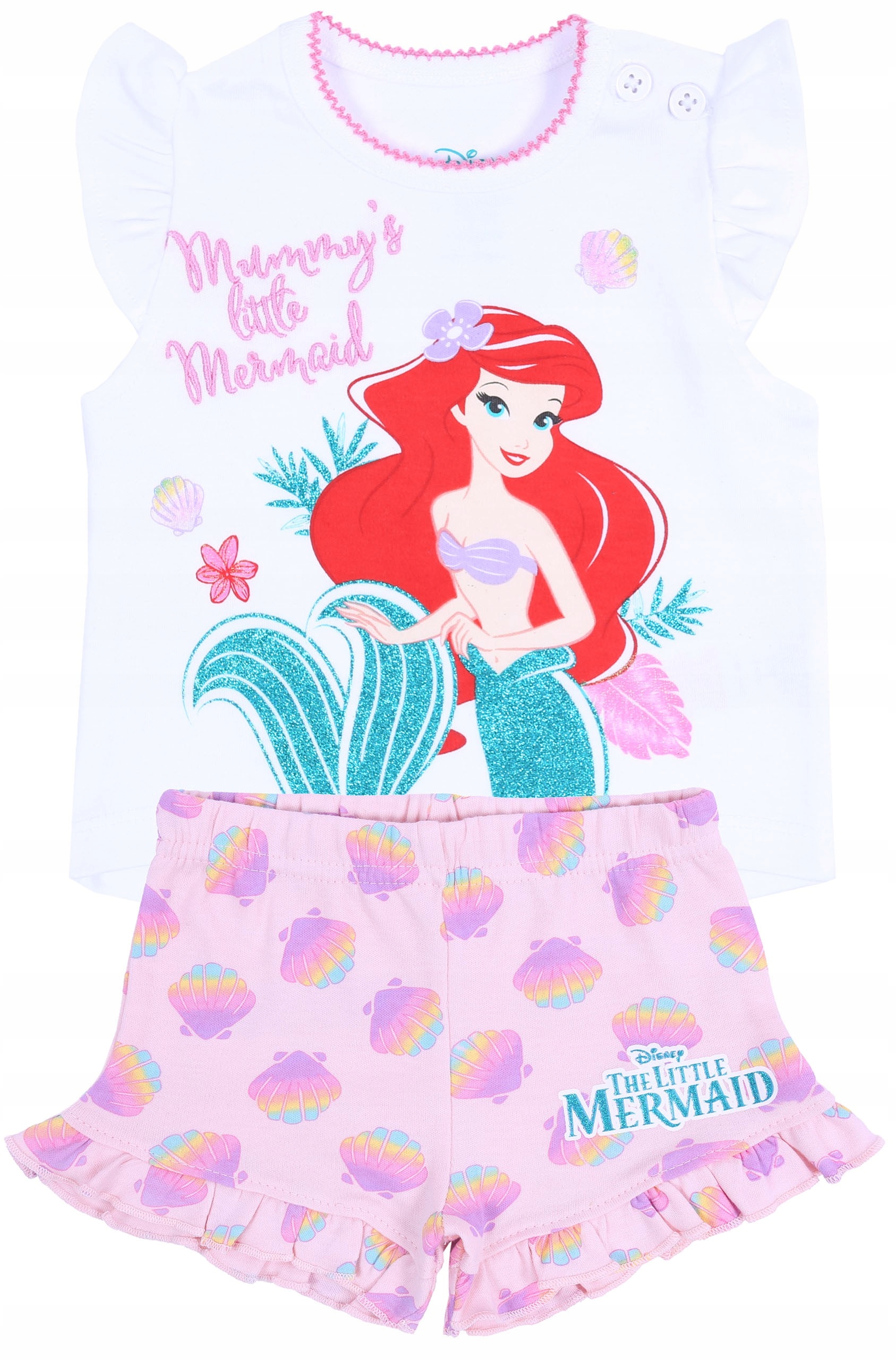 

Biała bluzeczka + spodenki Arielka 3-6 m 68 cm