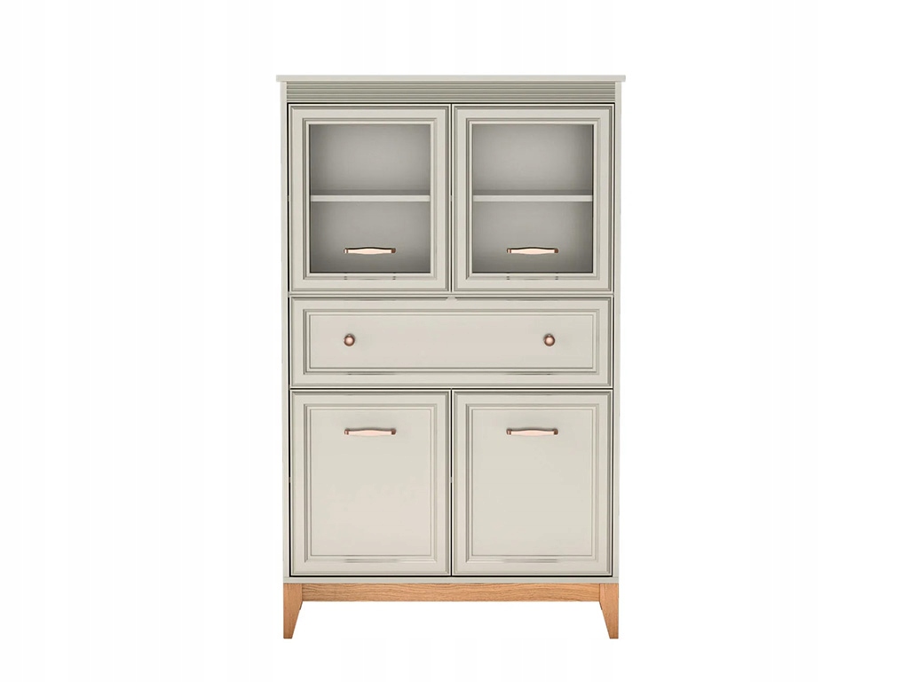 WINDSOR Witryna W-5 z szufladą i półkami kaszmir Marka Jarstol