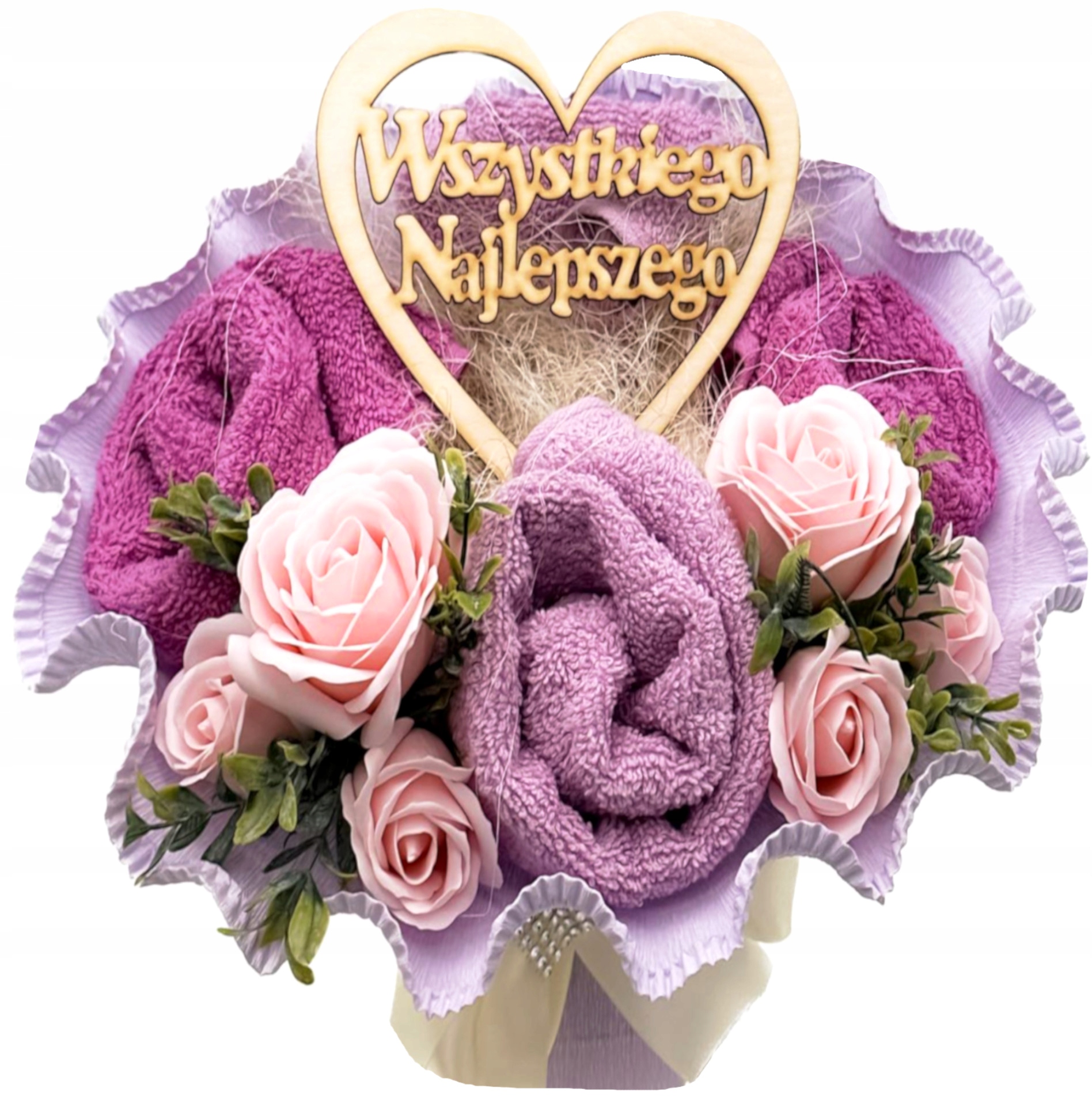 Piękny bukiet ręczników Prezent na Rocznicę ślubu Marka inna