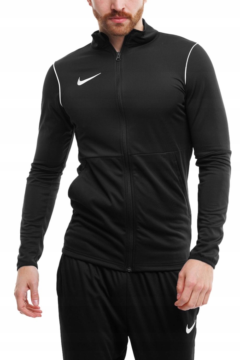 Pánská Rozepínací mikina Nike Dri-FIT Park 20 Sportovní bez kapuce Černá XL