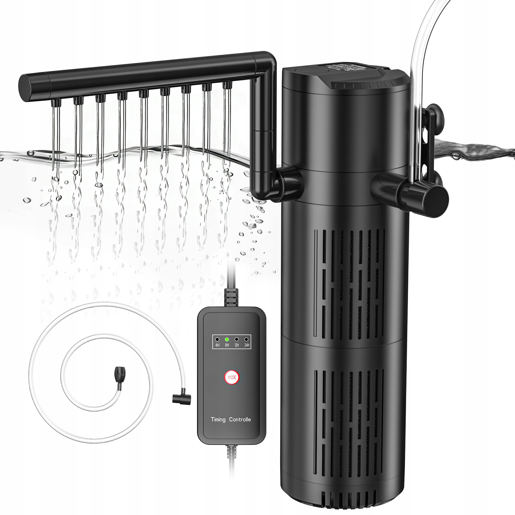 Levně Vnitřní Filtr akvária do 1000L 5V1 S Uv-c Lampou 1200l/h