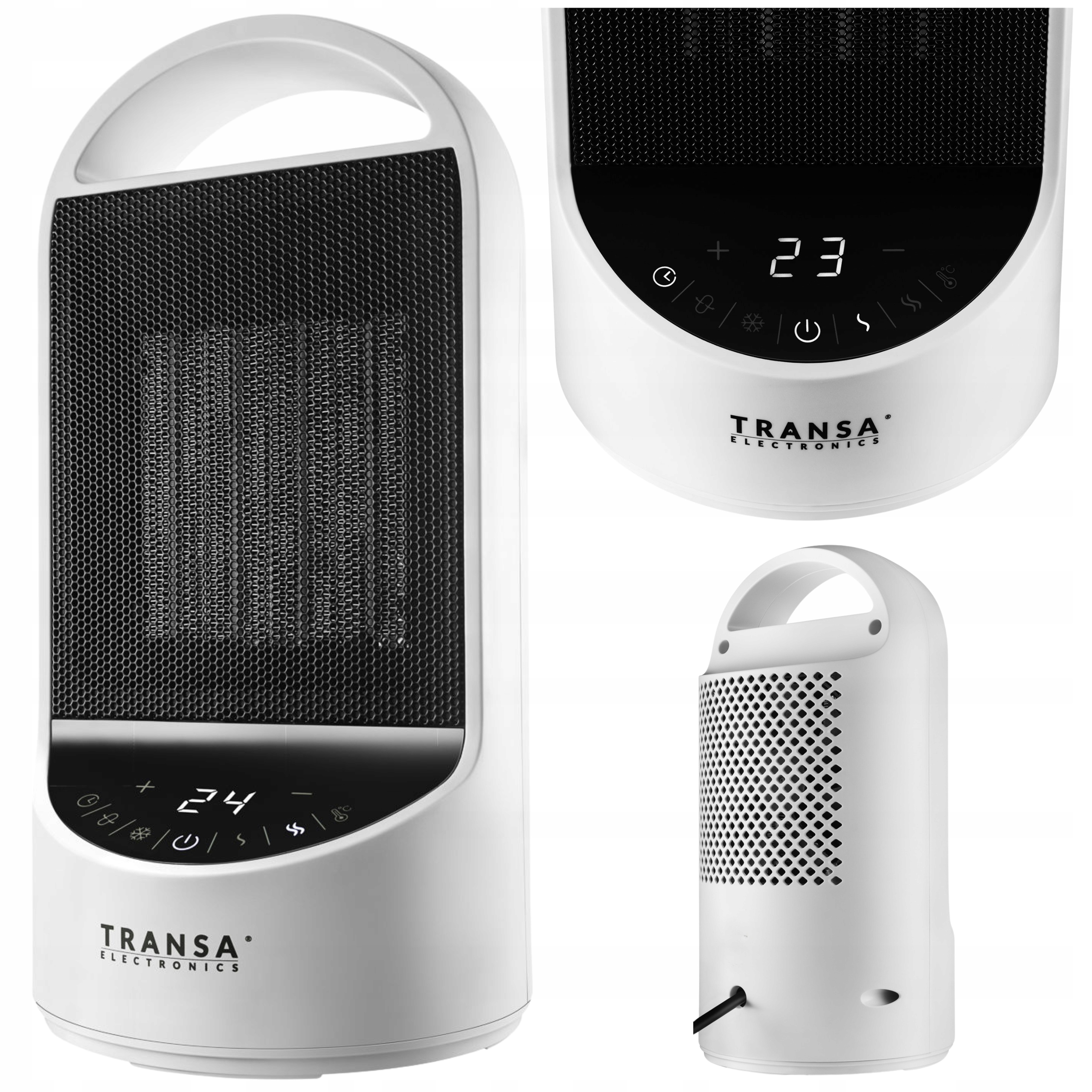 Termowentylator Ceramiczny Grzejnik elektryczny Farelka Termostat LCD 1500W