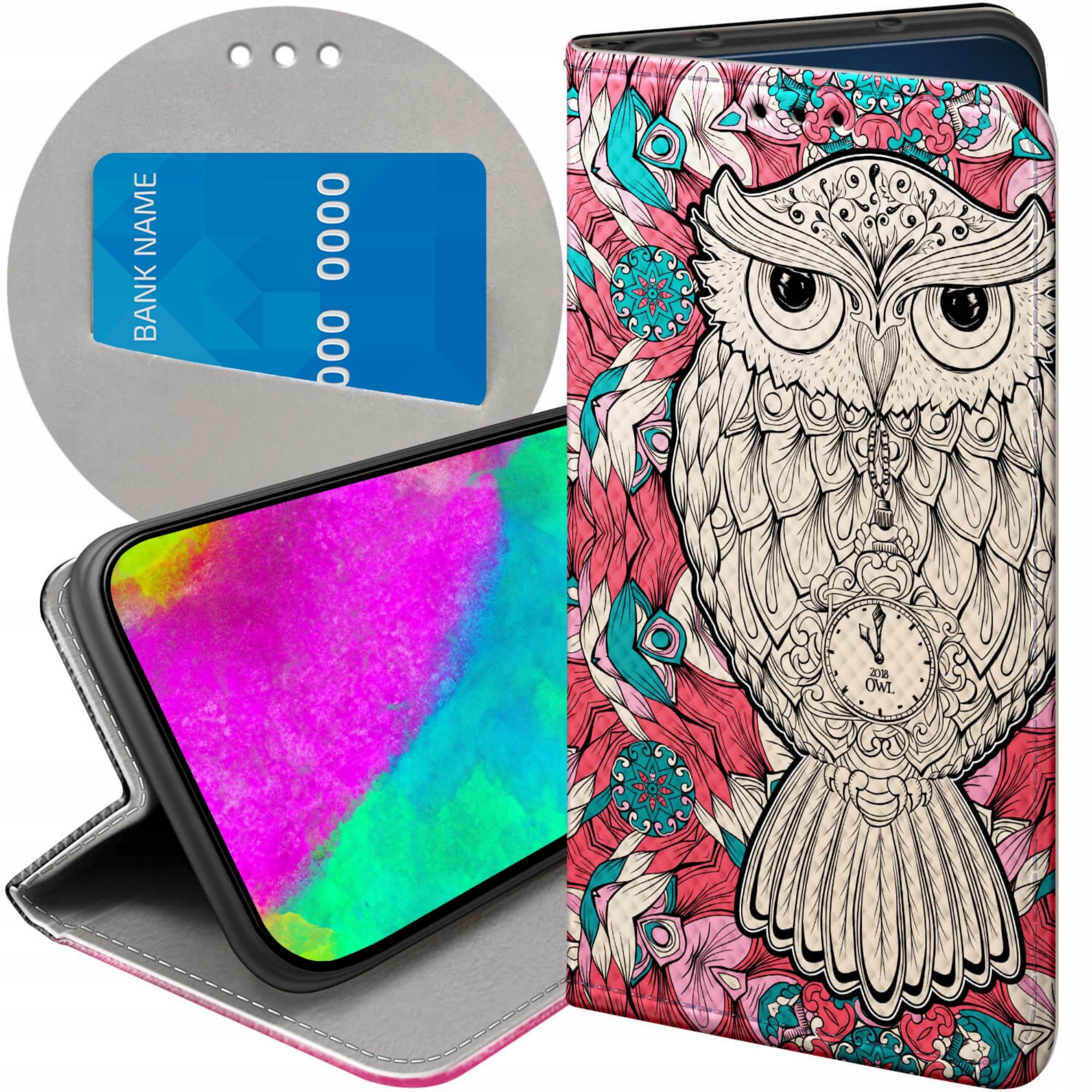 Etui Z Klapką Do Honor 400 Smart X7D 4G 5G Sowa Sówka Sowy Case