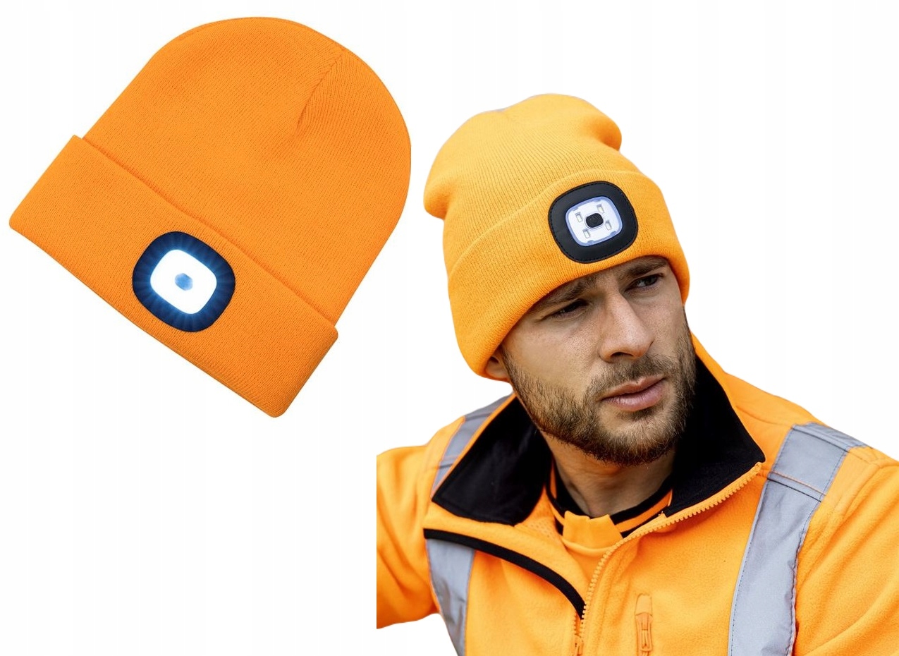 

Czapka Robocza Ciepła Czołówka Lampka Led Ardon