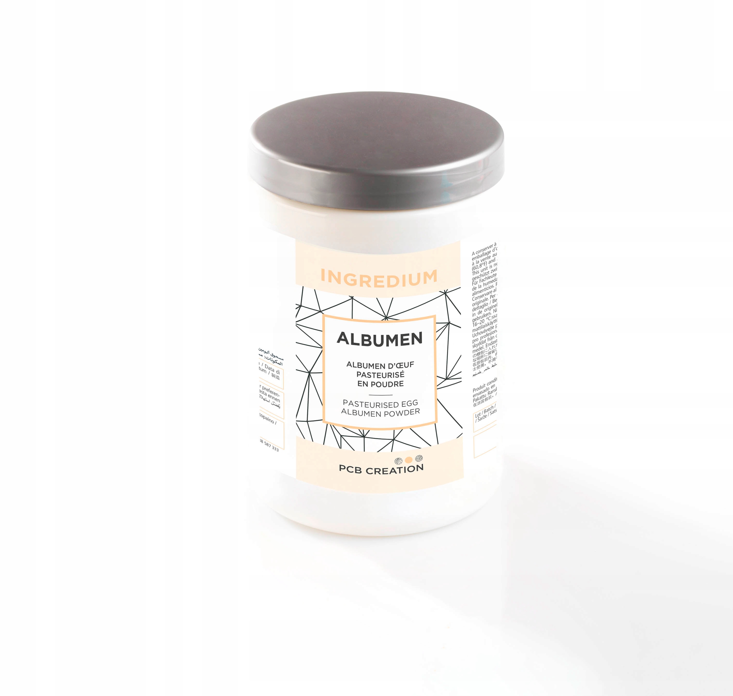 Albumina- pasteryzowane białko jaja w proszku 400g Pcb 074349