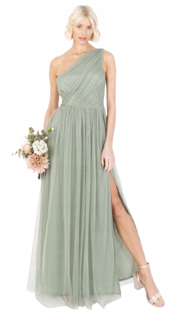 Anaya Šaty Zelené Maxi Na Zip 38 Jgp