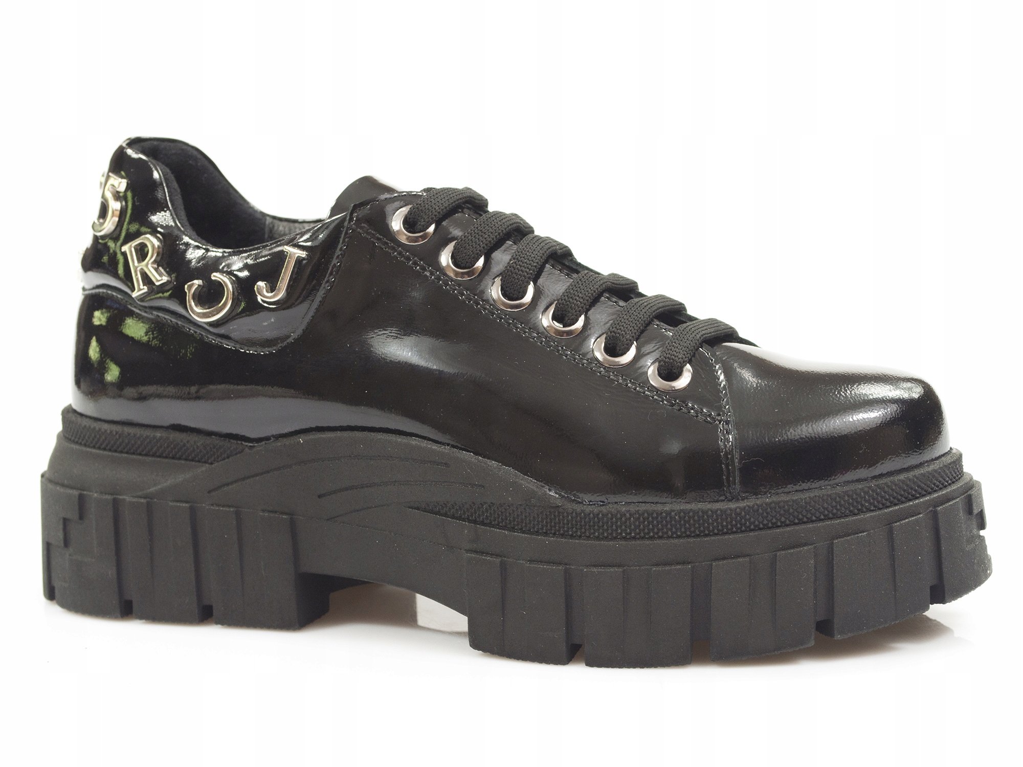 

Czarne półbuty damskie Venezia skórzane buty