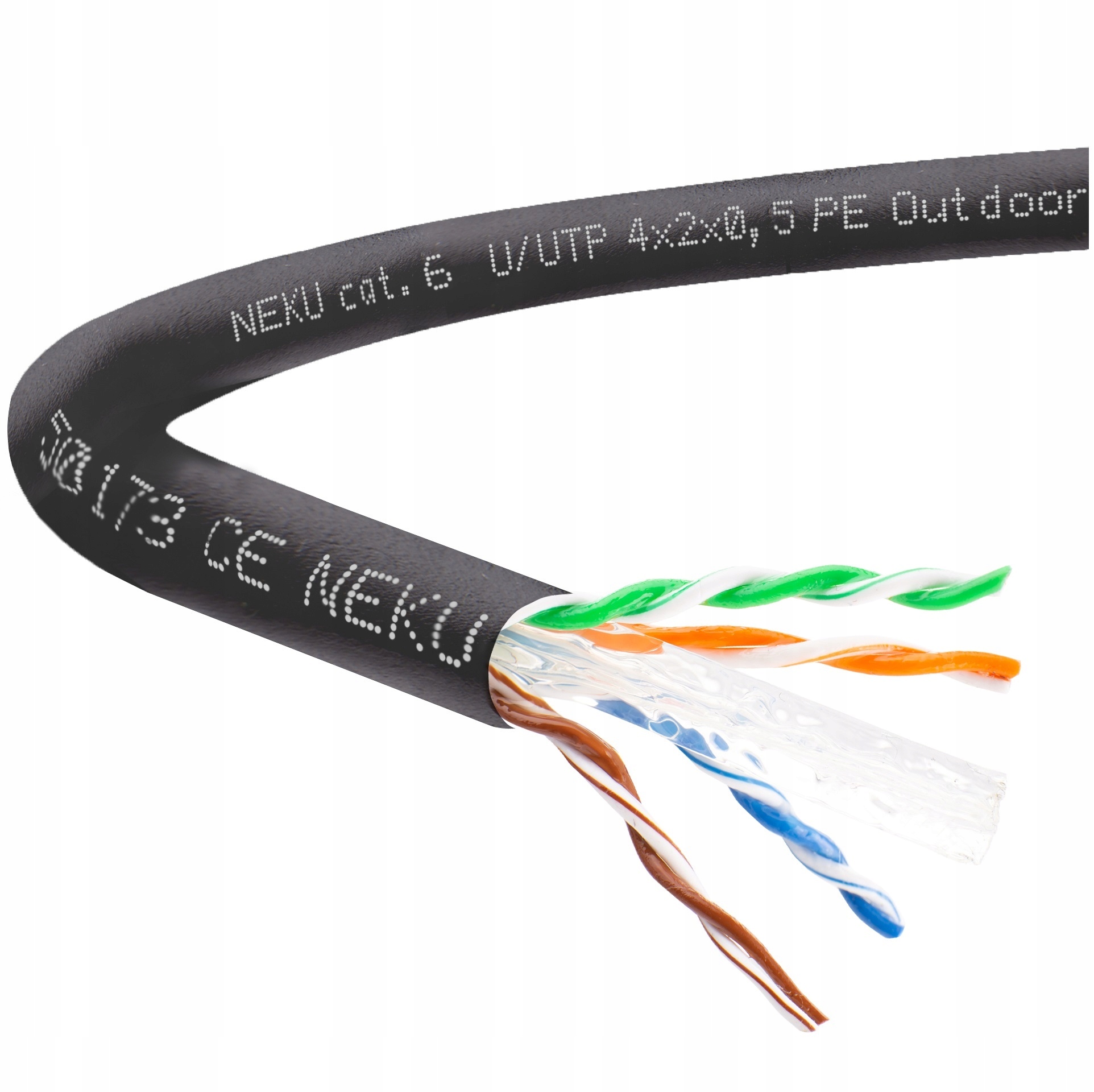 

Neku Kabel skrętka kat.6 Utp zewn. żel 100% Cu