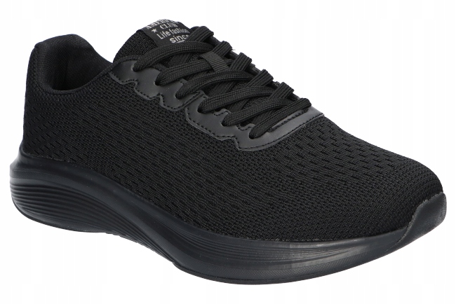 American Club WT-204, Prodyšné Adidasy, Pánské Sportovní Boty, Černá Barva 43