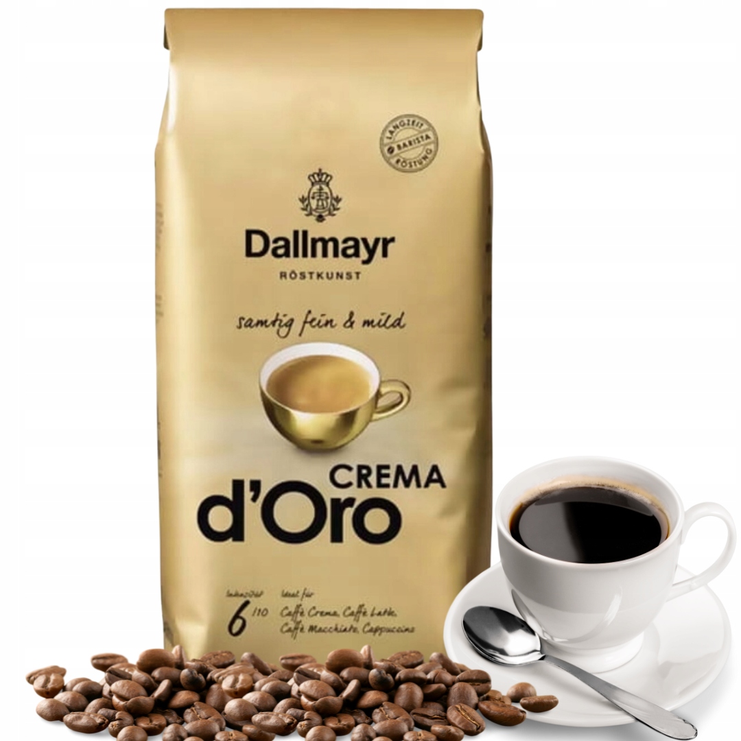 Levně Dallmayr Crema d'Oro 1 kg Káva Zrnková