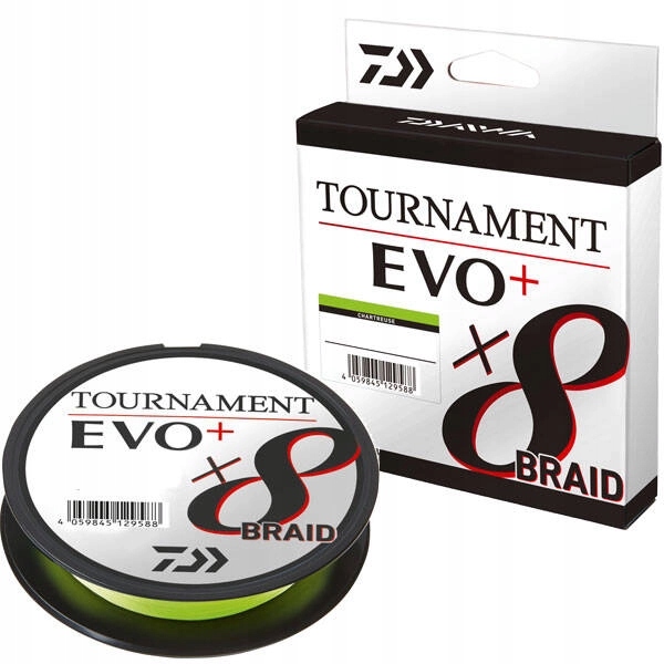 Plecionka Daiwa Tournament X8 Braid Evo+ 0.16mm 135m 12.20kg- Chartreuse