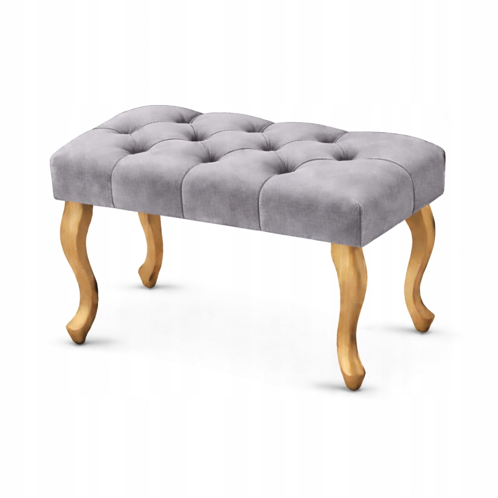 Čalúnená lavička Chesterfield, glamour, prešívaná, farby 60 cm