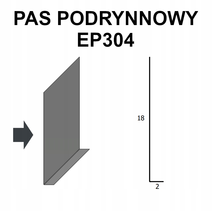 

Pas podrynnowy EP304 antracyt 7016