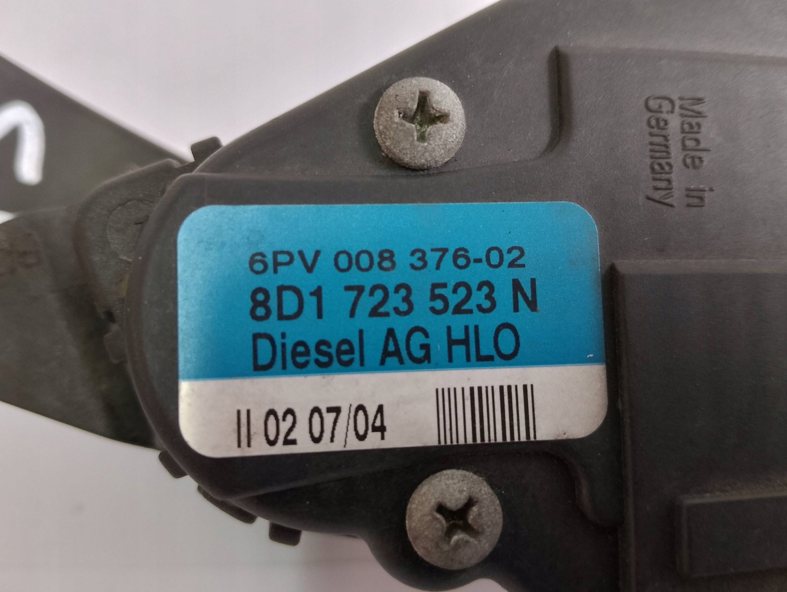 potentiometer Gaspedal Volkswagen Audi 8D1723523N