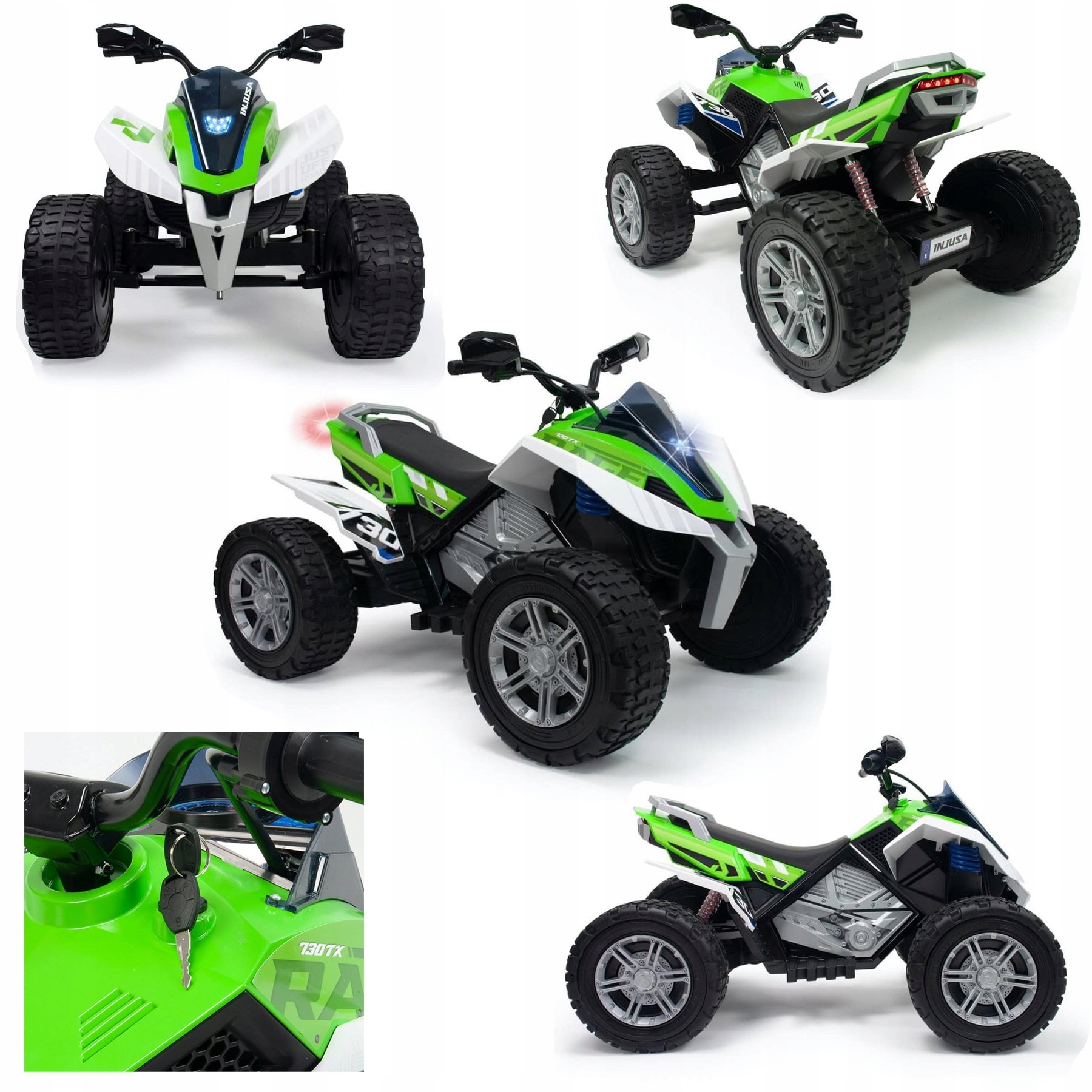 INJUSA LARGE Quad Rage 24V Extreme nuo 6 metų iki 50 kg. Vaikams nuo 6 metų.