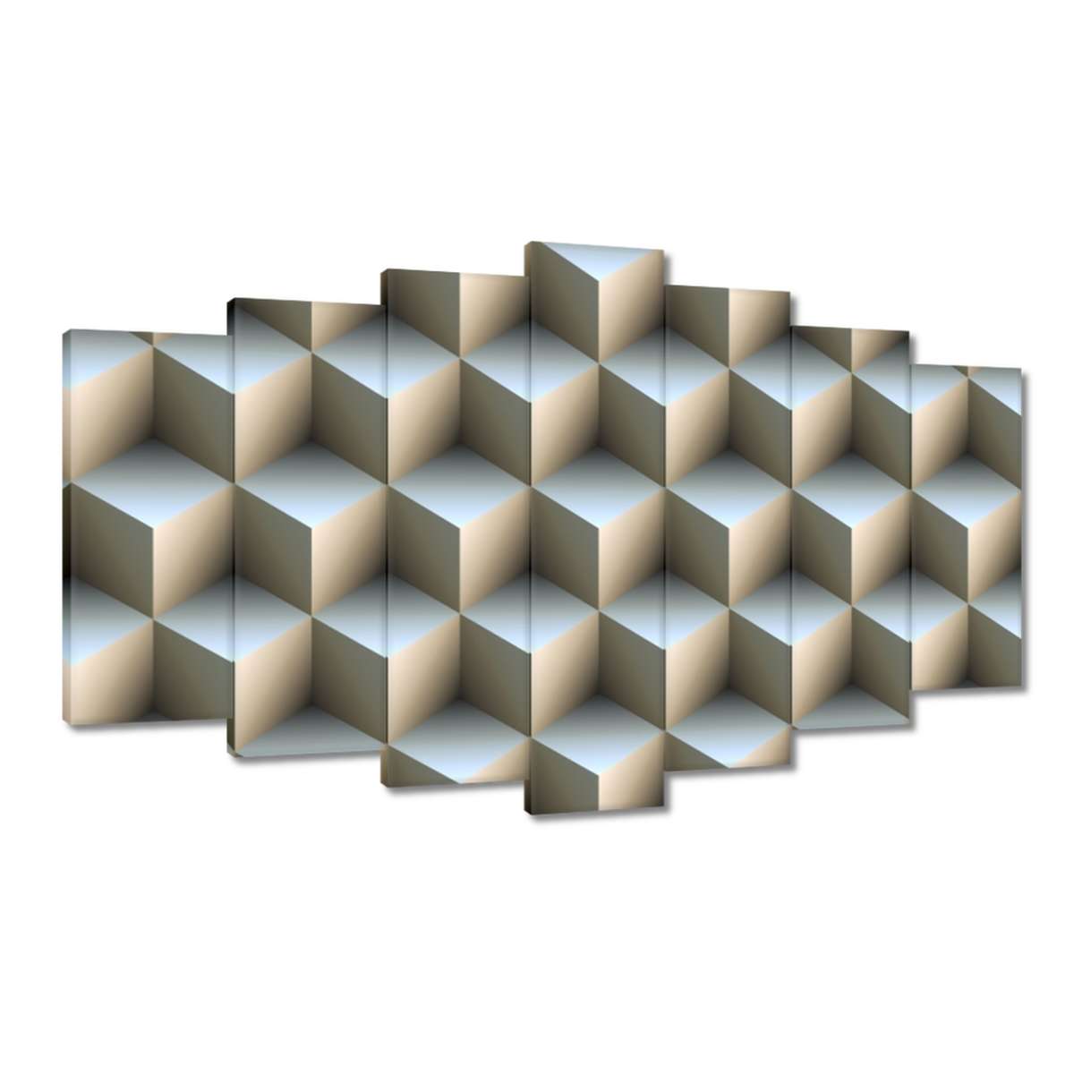 Obrazy 140x80 Kostky 3D