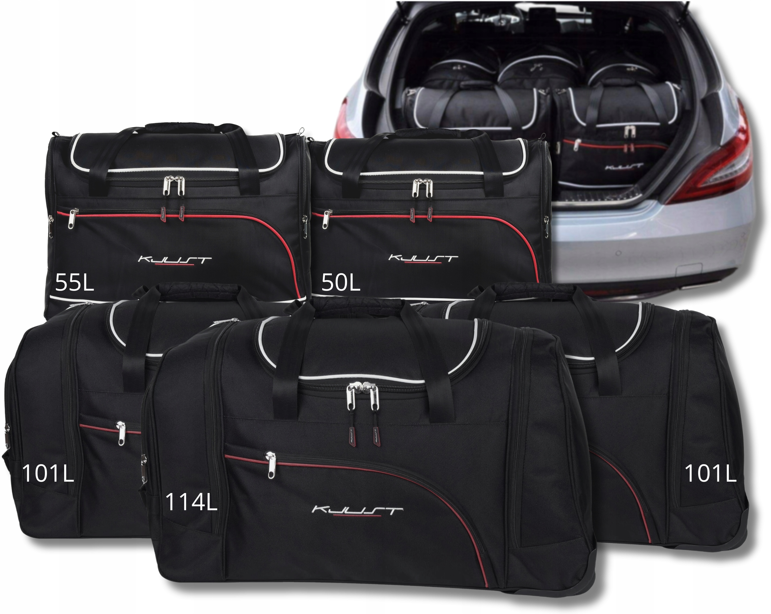 Sada tašiek Kjust do kufra Mercedes-benz Cls Shooting Brake 2012-2017