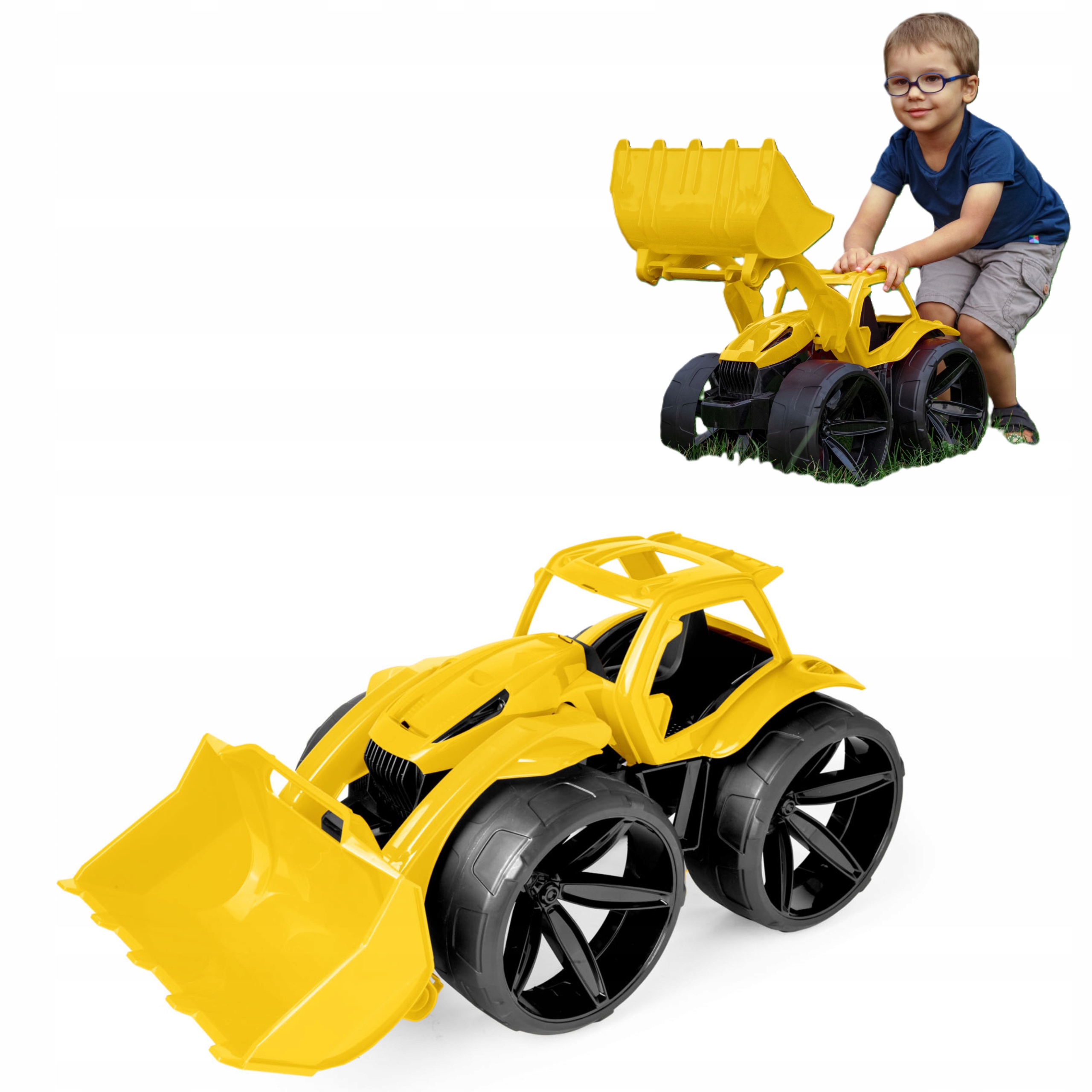 WADER Wywrotka lub spychacz Maximus (Ładowarka żółta)