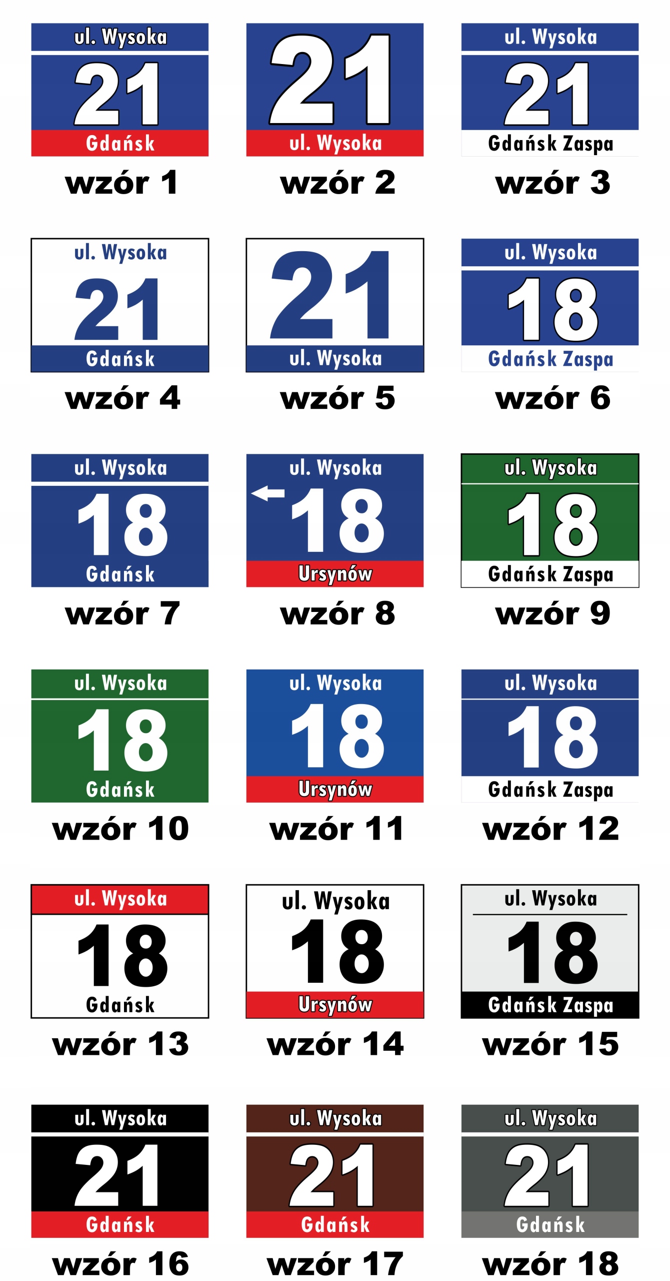 TABLICA TABLICZKA ADRESOWA NUMER DOMU 20X15 cm !! Szerokość produktu 20 cm