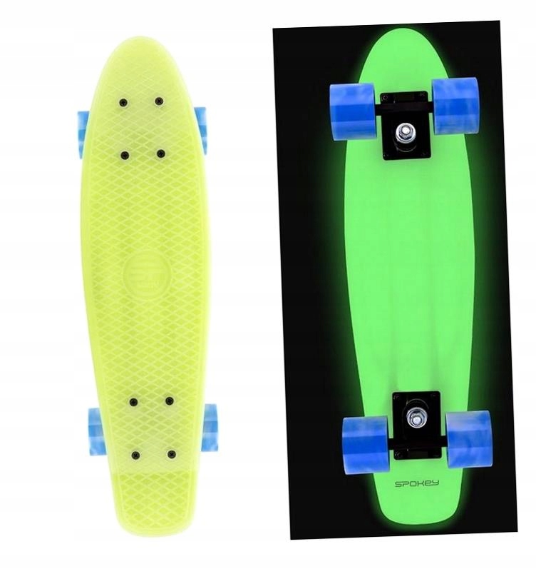 Skateboard Fiška Fluo Svítící Ve Tmě Spokey Neo