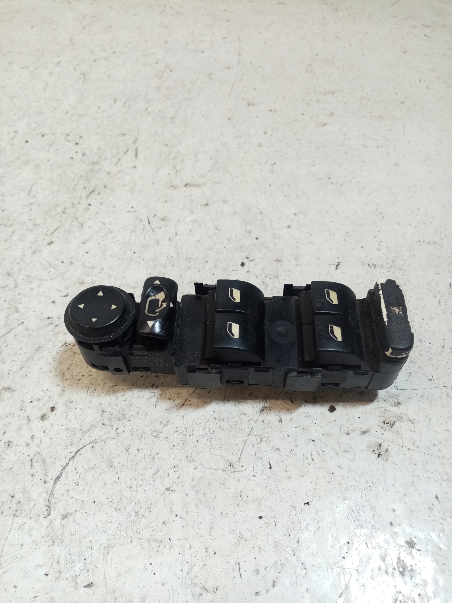 control panel of the window driver´s PEUGEOT 307
