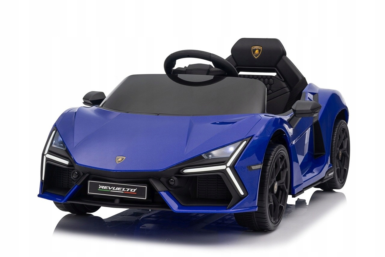 Pojazd Lamborghini Revuelto Niebieski sterowany pilotem Otwierane drzwi