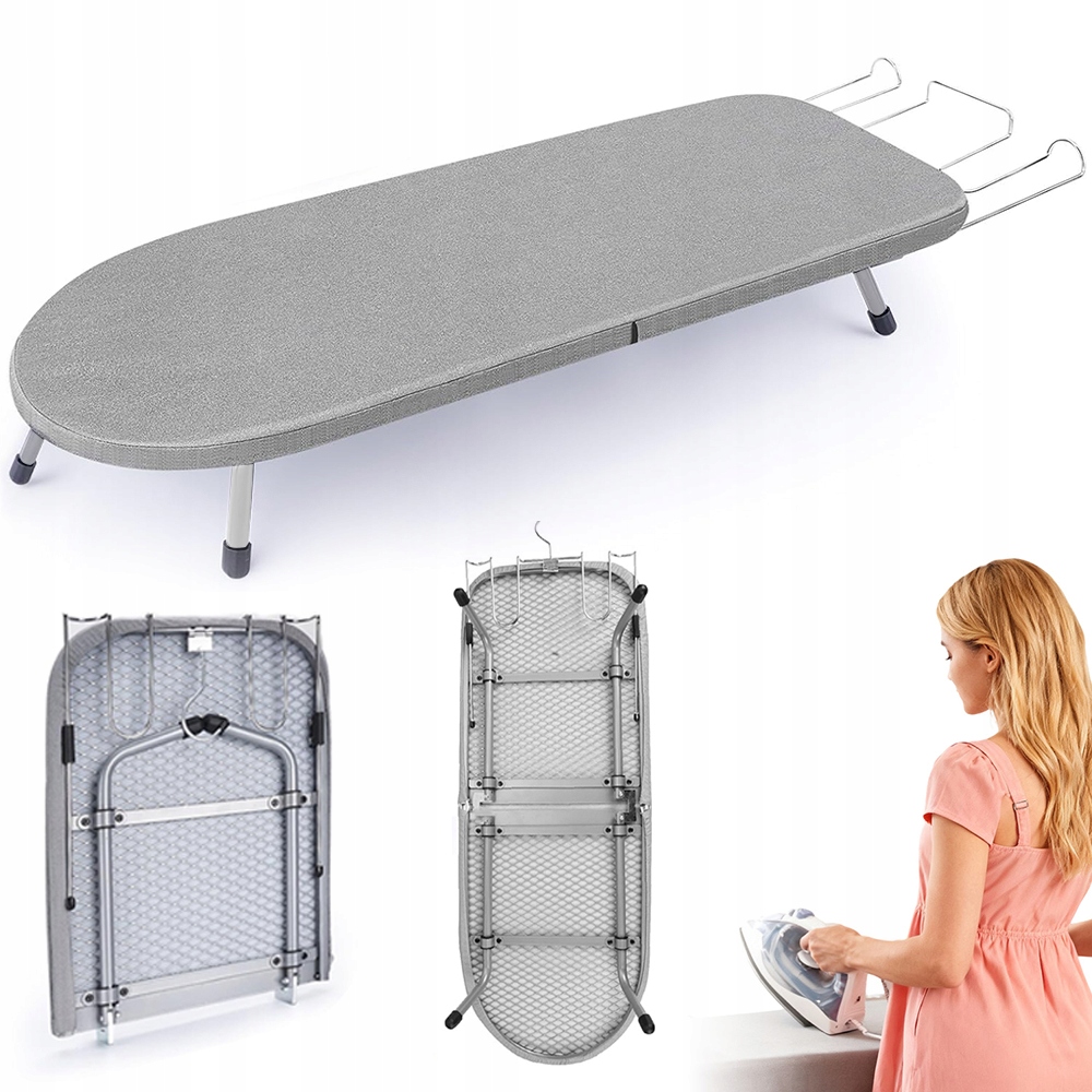 Levně Skládací Žehlicí Prkno Z Kovové Síťky S Bavlněným Polštářkem