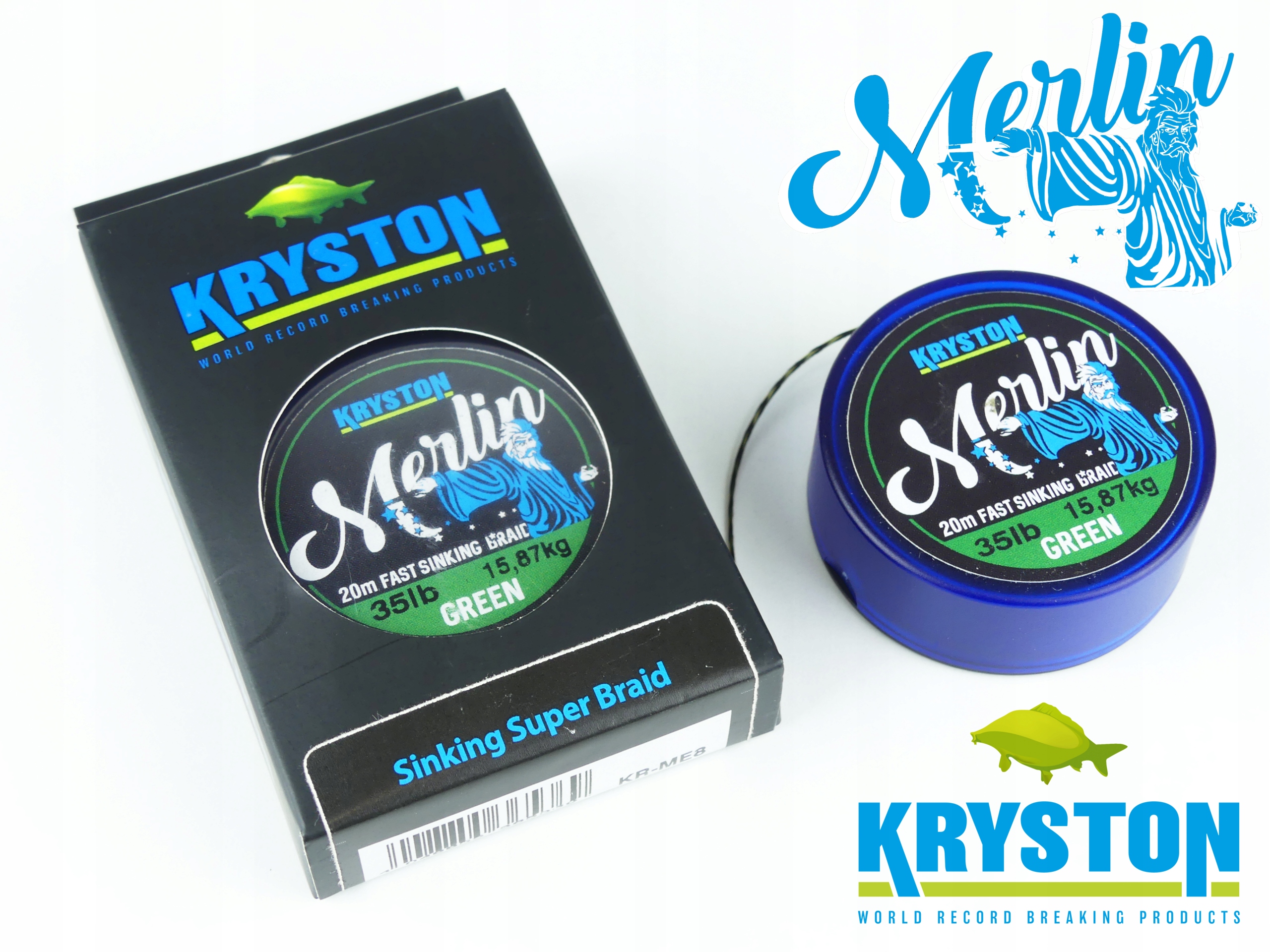Plecionka Kryston Merlin 25lb 20m Fast Sinking Braid Gravel KR-ME10