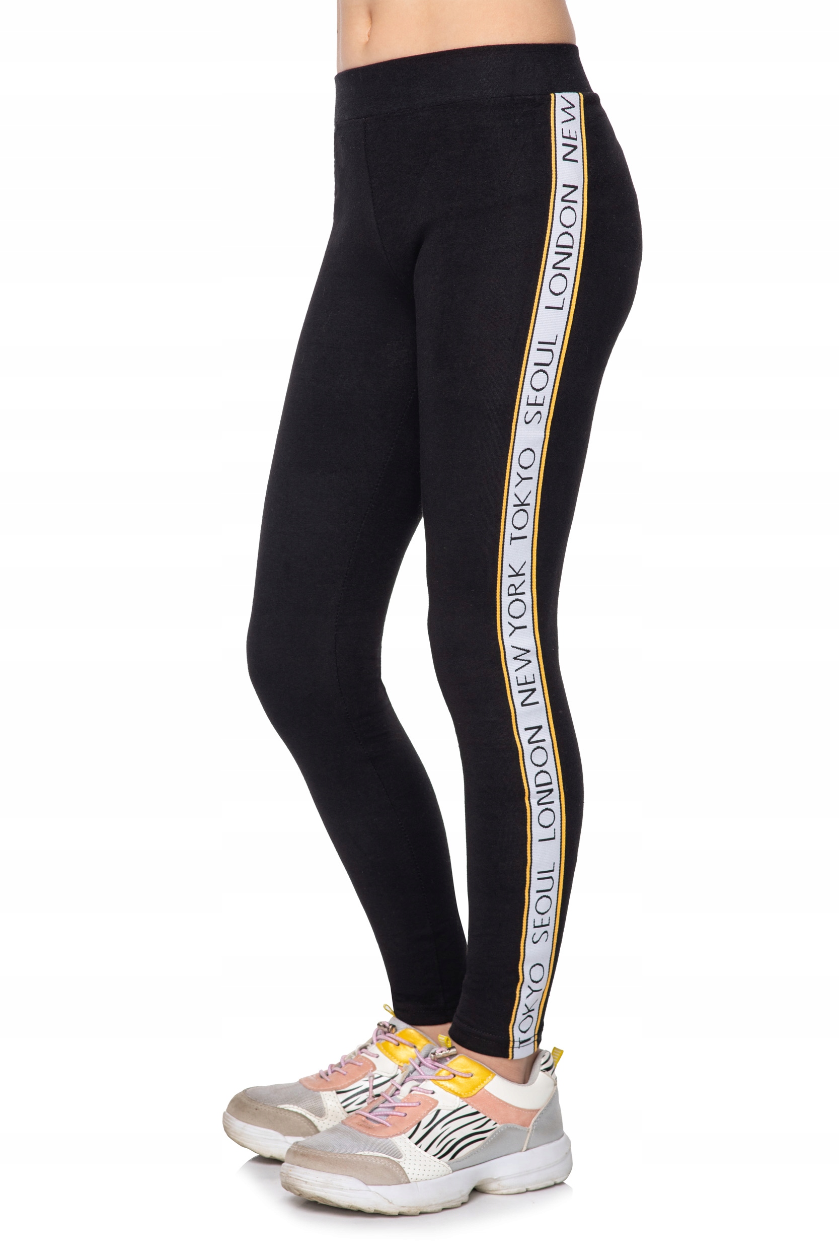 

Dziecięce Legginsy Neonowy Lampas Napis FS0050