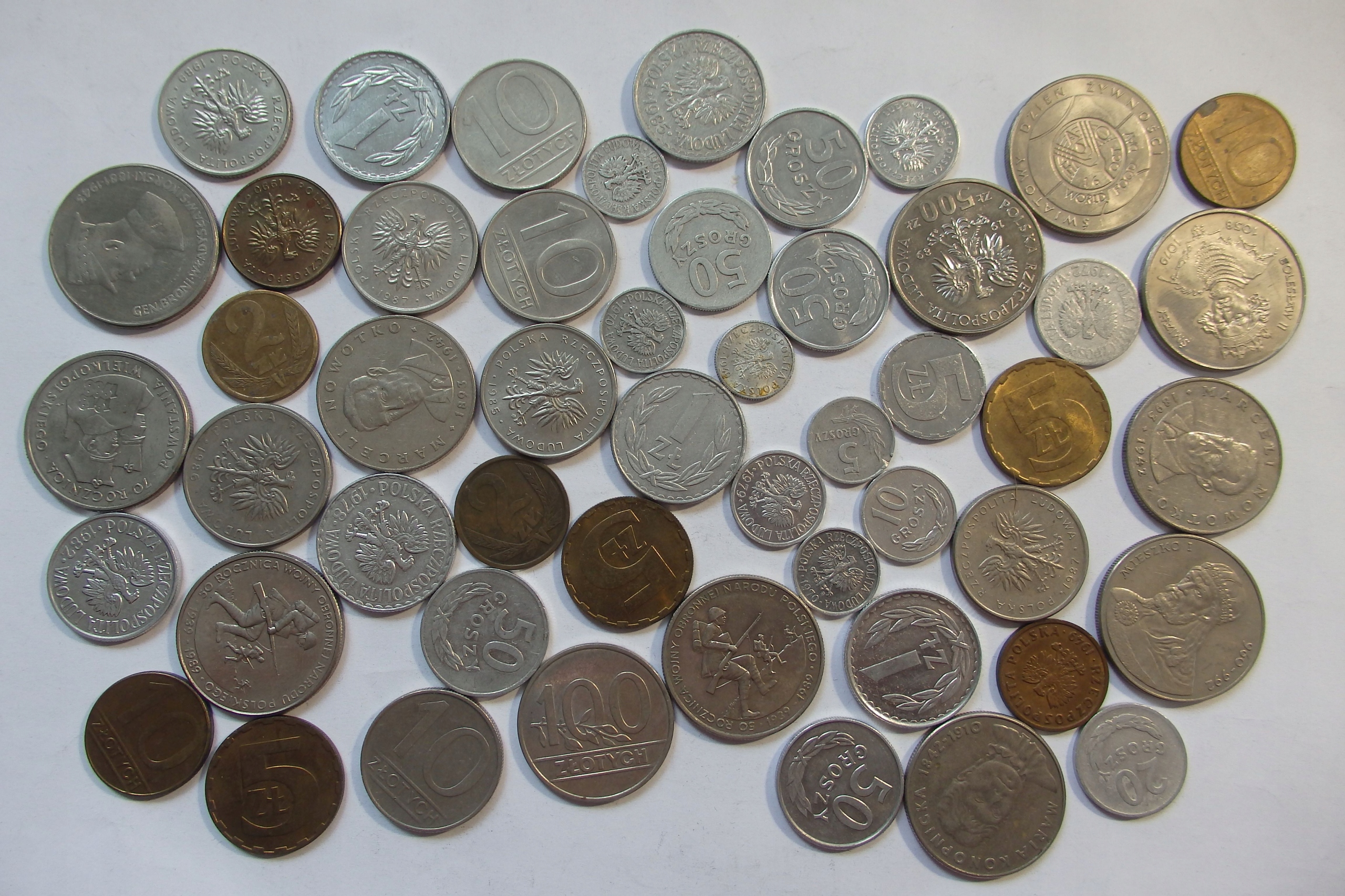 Zestaw monet PRL, MIX 250g, X9706