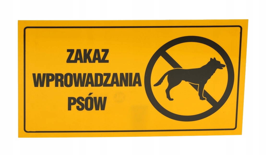 

Tablica Tabliczka Zakaz Wprowadzania Psów Pcv