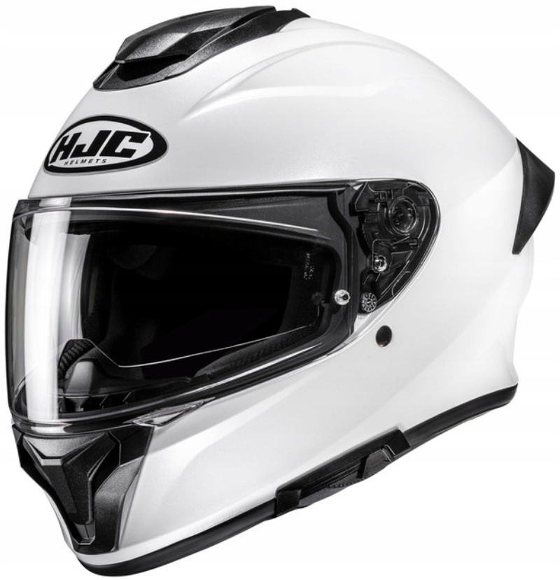 Hjc C71 Solid Pearl Biela Integrálna Motocyklová Prilba Biela