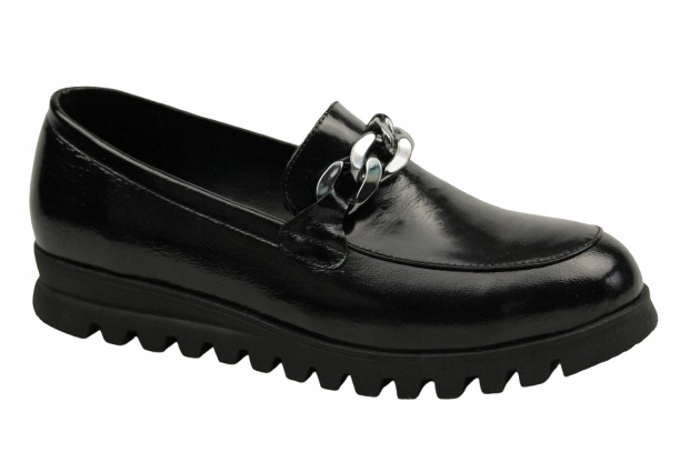 Polobotky Mokasíny Venezia A006PABLOBM028 36 Černý lak