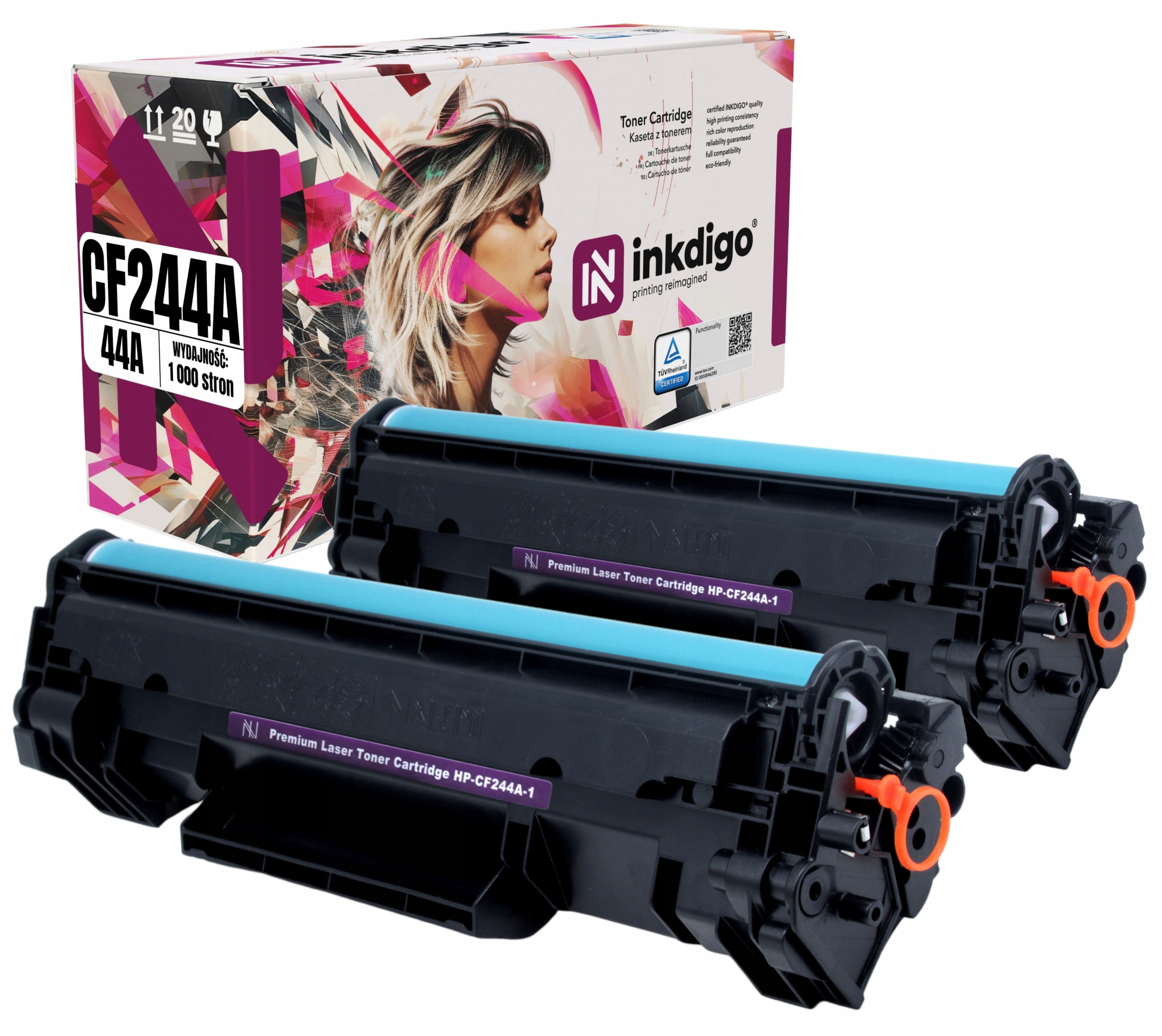 2x Toner do Hp LaserJet Pro M15a M15w M28w CF244A