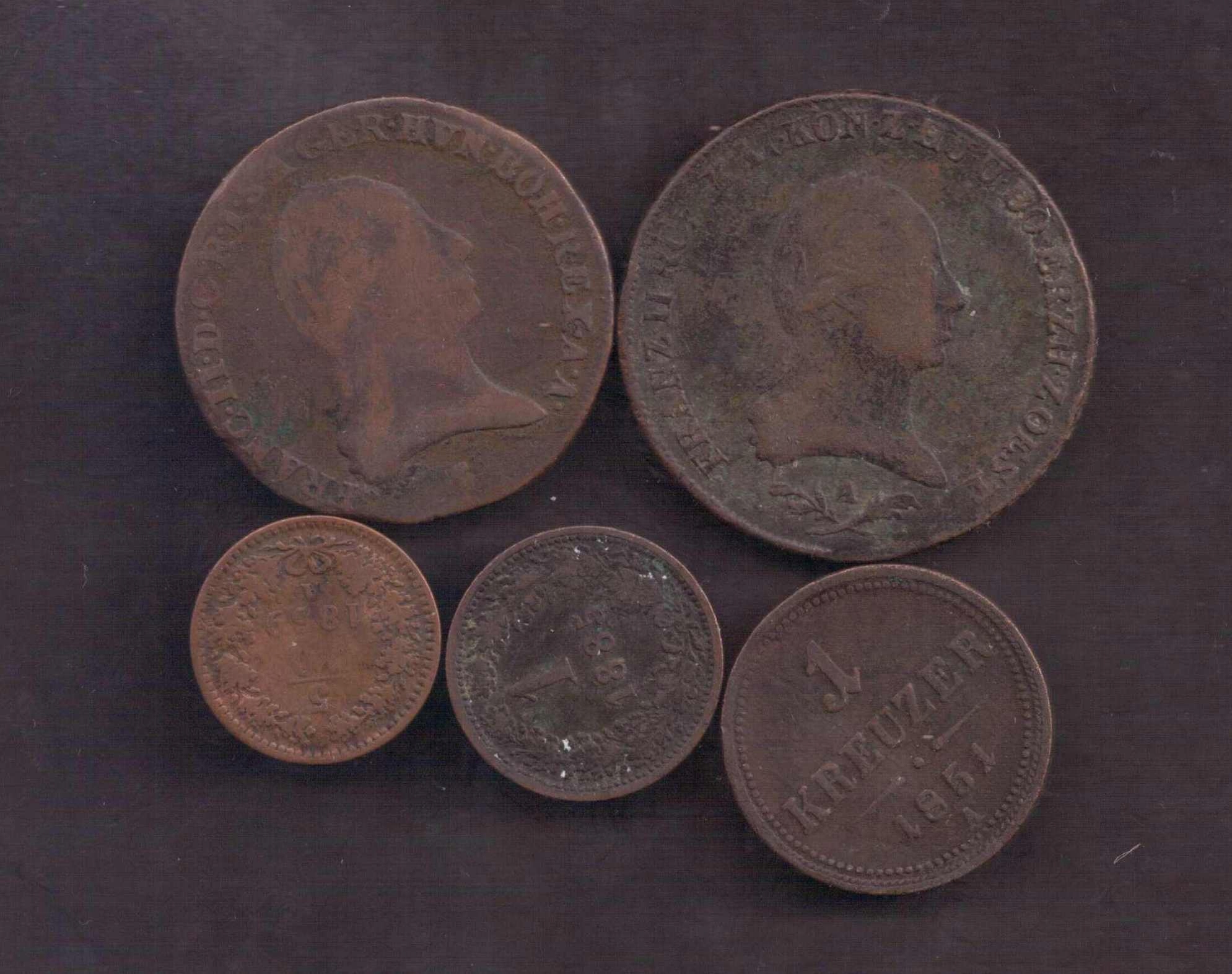 Stara Austria - miks - zestaw 5 monet