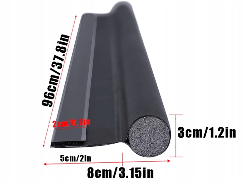 GRUBA USZCZELKA ANTYPRZECIĄGOWA DO DRZWI LISTWA 96 Kod producenta brak