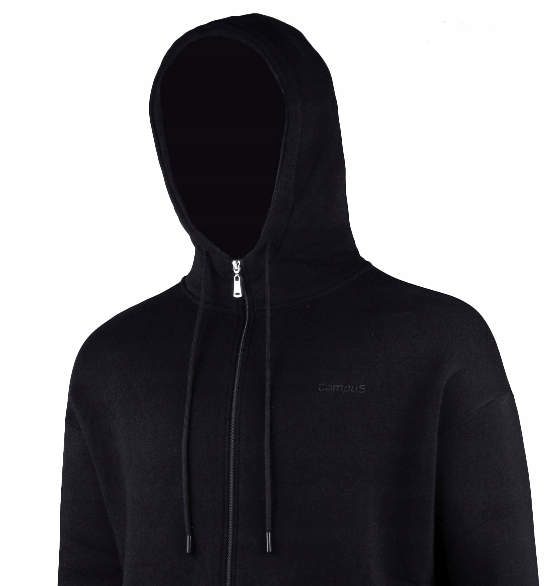 Dámská Mikina Campus Talisha, oversize, na zip, s kapucí , černá, L