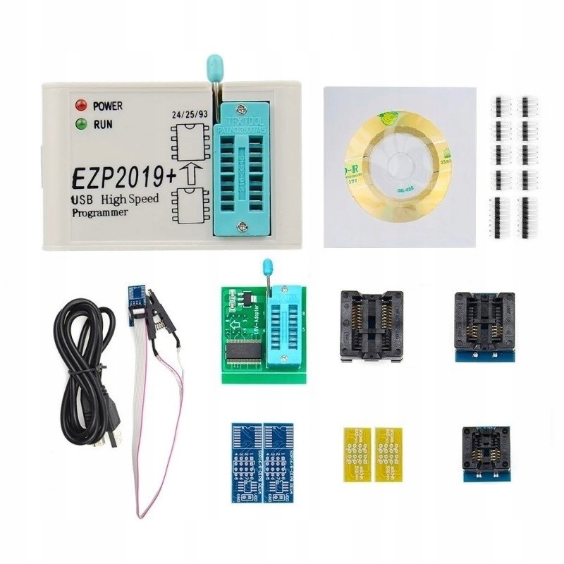 Programátor EZP2019+ s 9 adaptéry Flash Eeprom