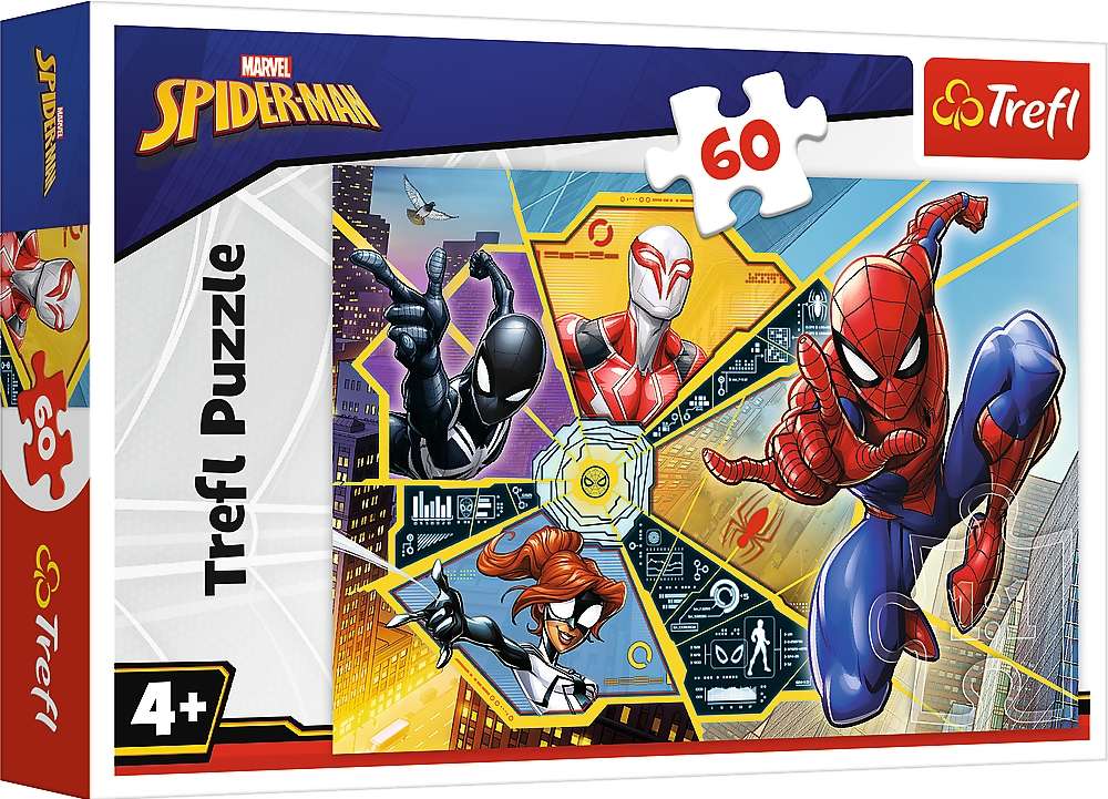 PUZZLE 60 MARVEL SPIDERMAN W SIECI TREFL