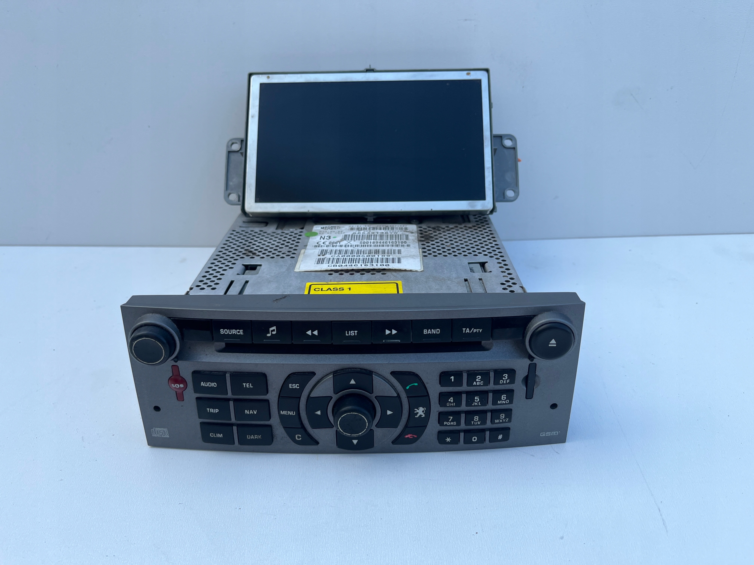 RADIO CD navigation GSM RT3 display Peugeot 407 04-11r.
