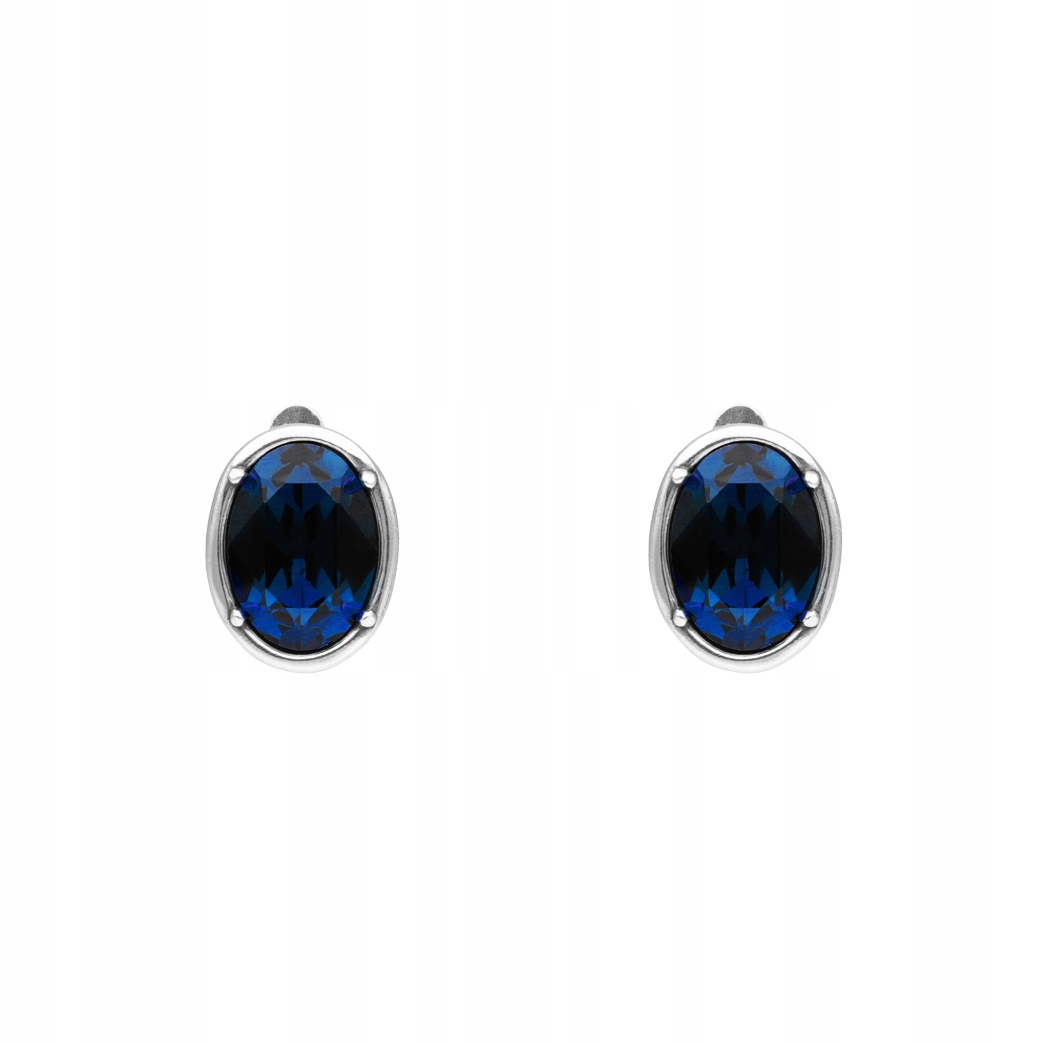 Klipsy s modrým krystalem