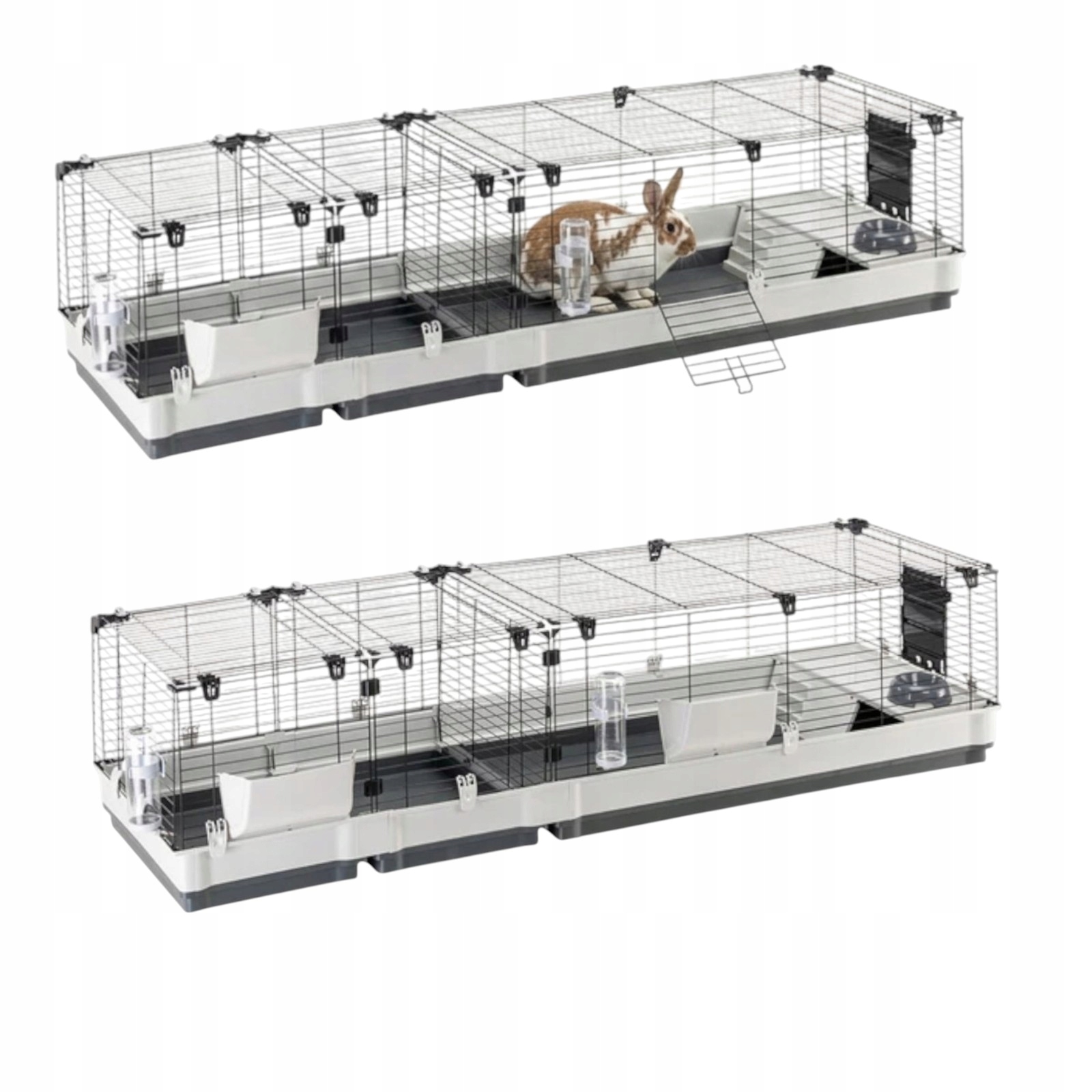 Wyjątkowo przestronna, modułowa klatka o długości 205 cm, Dla Gryzioni