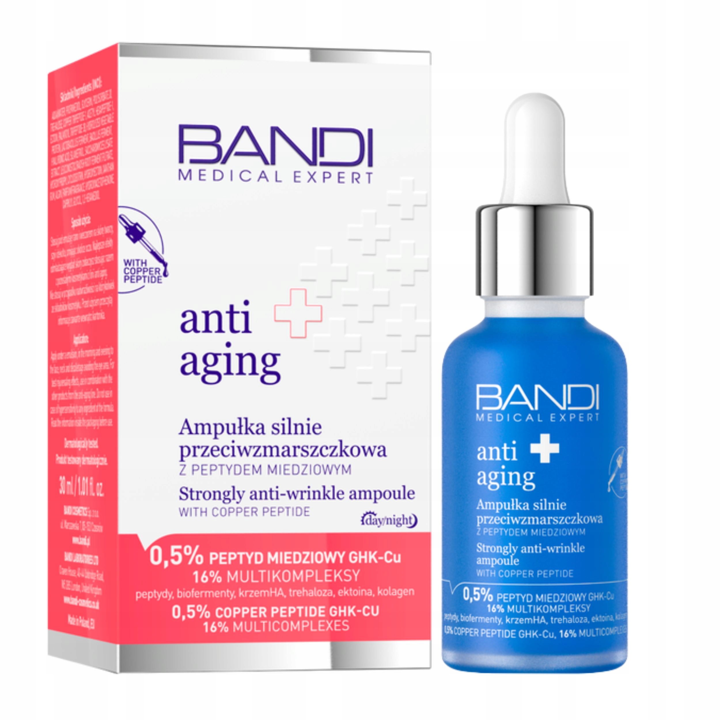 Bandi Cosmetics Medical Expert Antiaging Ampułka z peptydem miedziowym 30ml