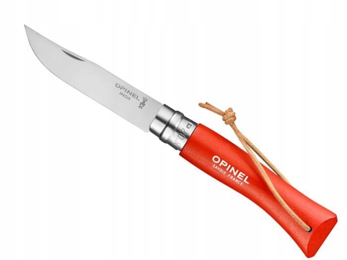 Nóż składany Opinel Colorama 07 inox grab pomarańczowy