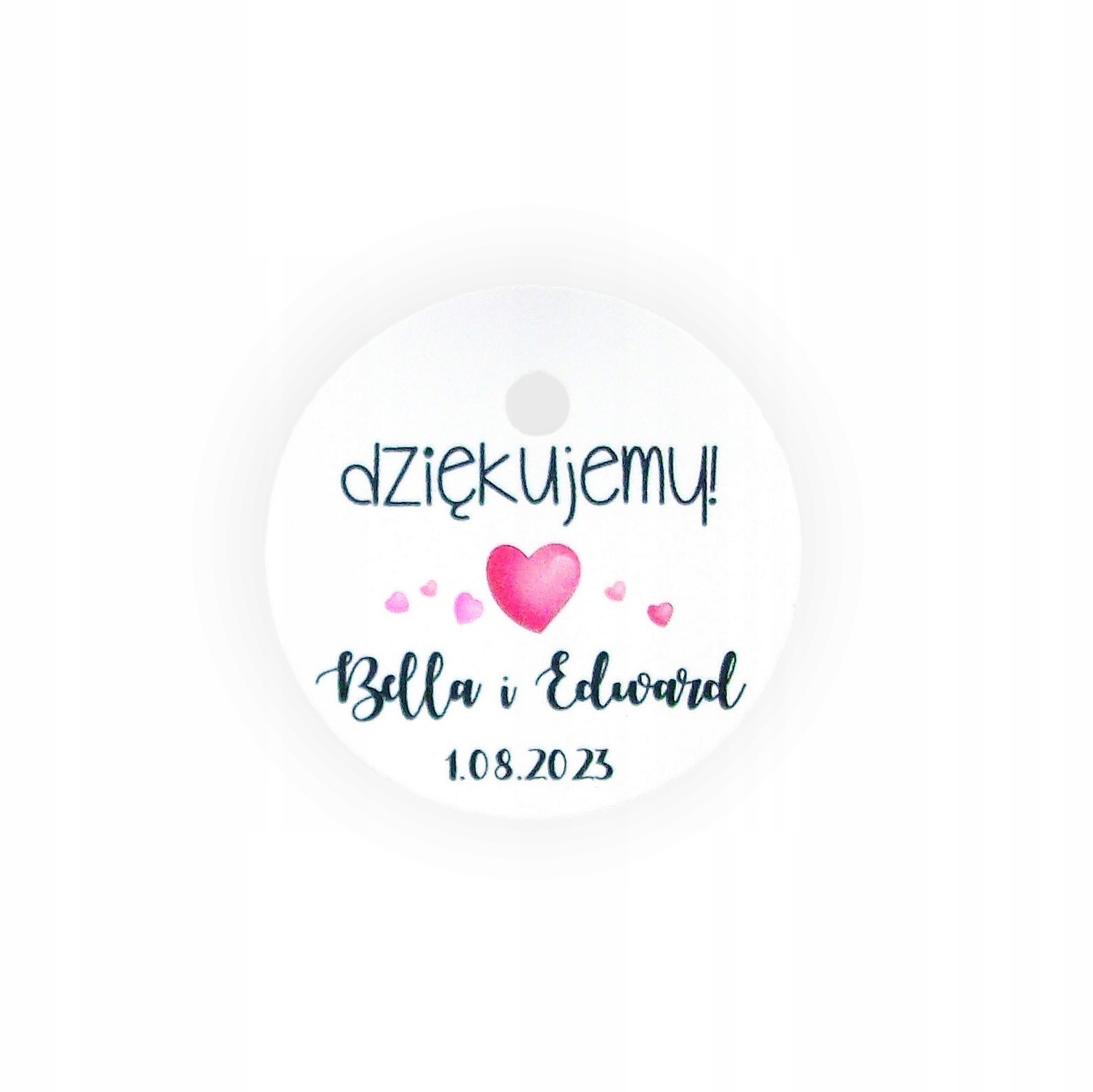 

Okrągłe Bileciki Wesele Rocznica 18 | 10 Sztuk