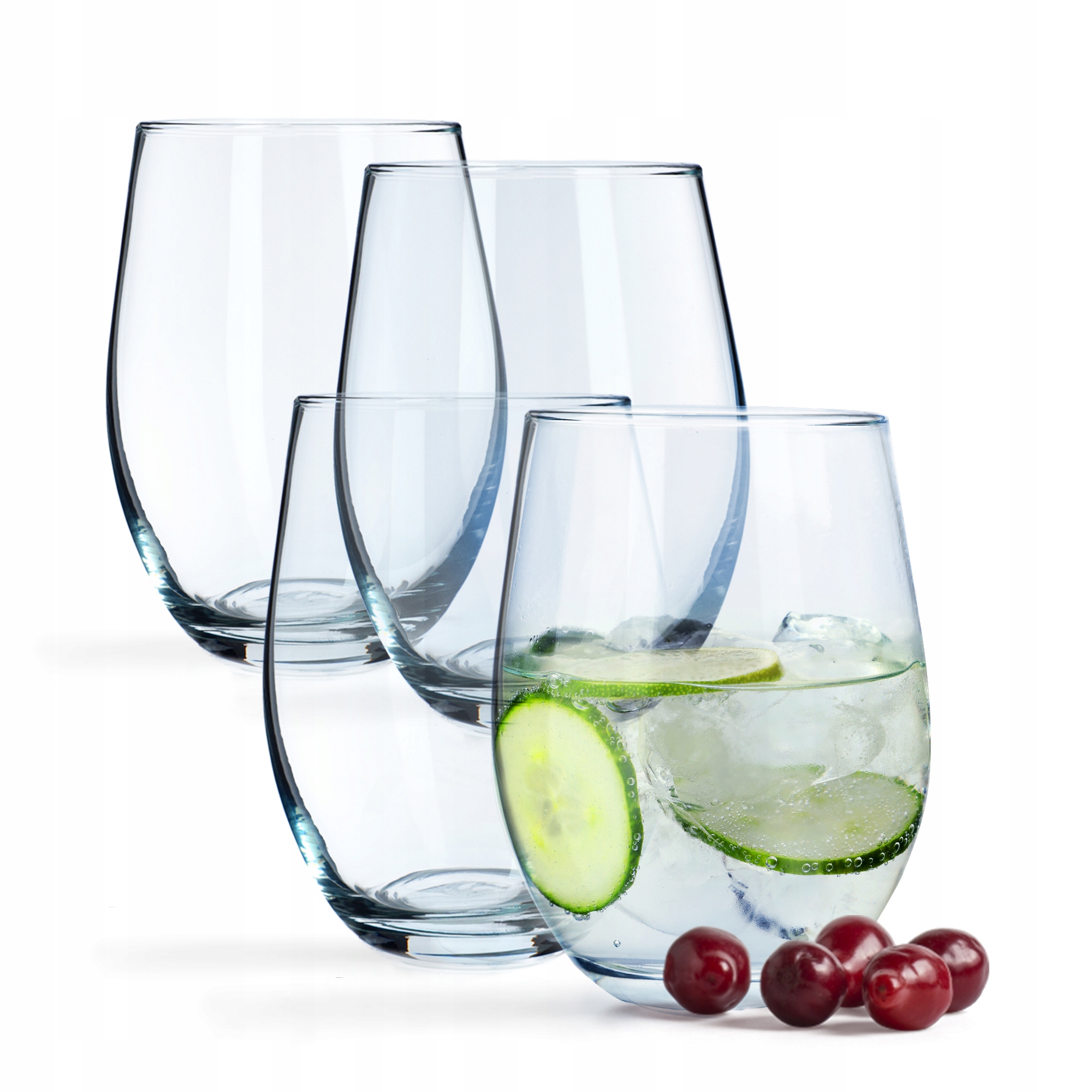 4x SZKLANKI DO NAPOJÓW DRINKÓW WINA 580ml SZKLANKA ZESTAW SZKLANEK