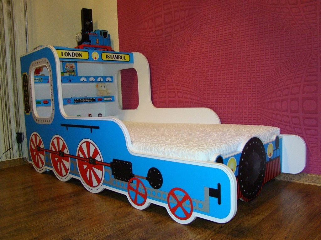 

Łóżko ciuchcia, lokomotywa, pociąg, różne