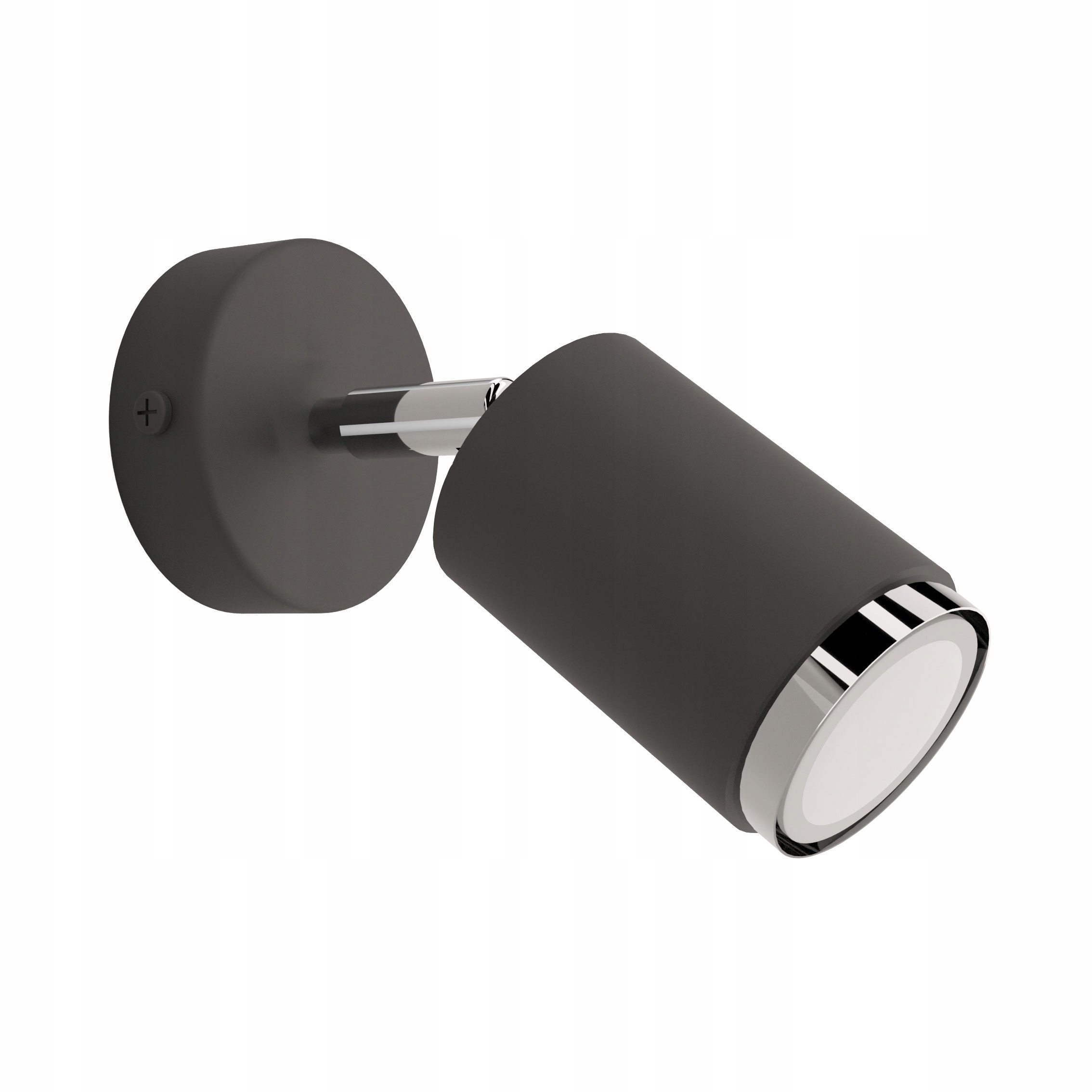 Nástěnné svítidlo černo-stříbrné Led Lampa 40W 16cm Idun I